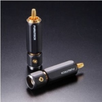 Furutech FP-101 Gold Locking RCA Plugs - NEW OLD STOCK